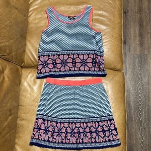 Two piece skirt set